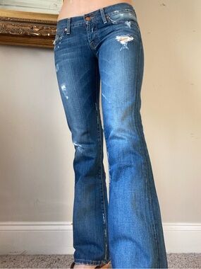 Lucky Brand "Little Maggie" Vintage Low Rise Bootcut Jeans - Size 0/25